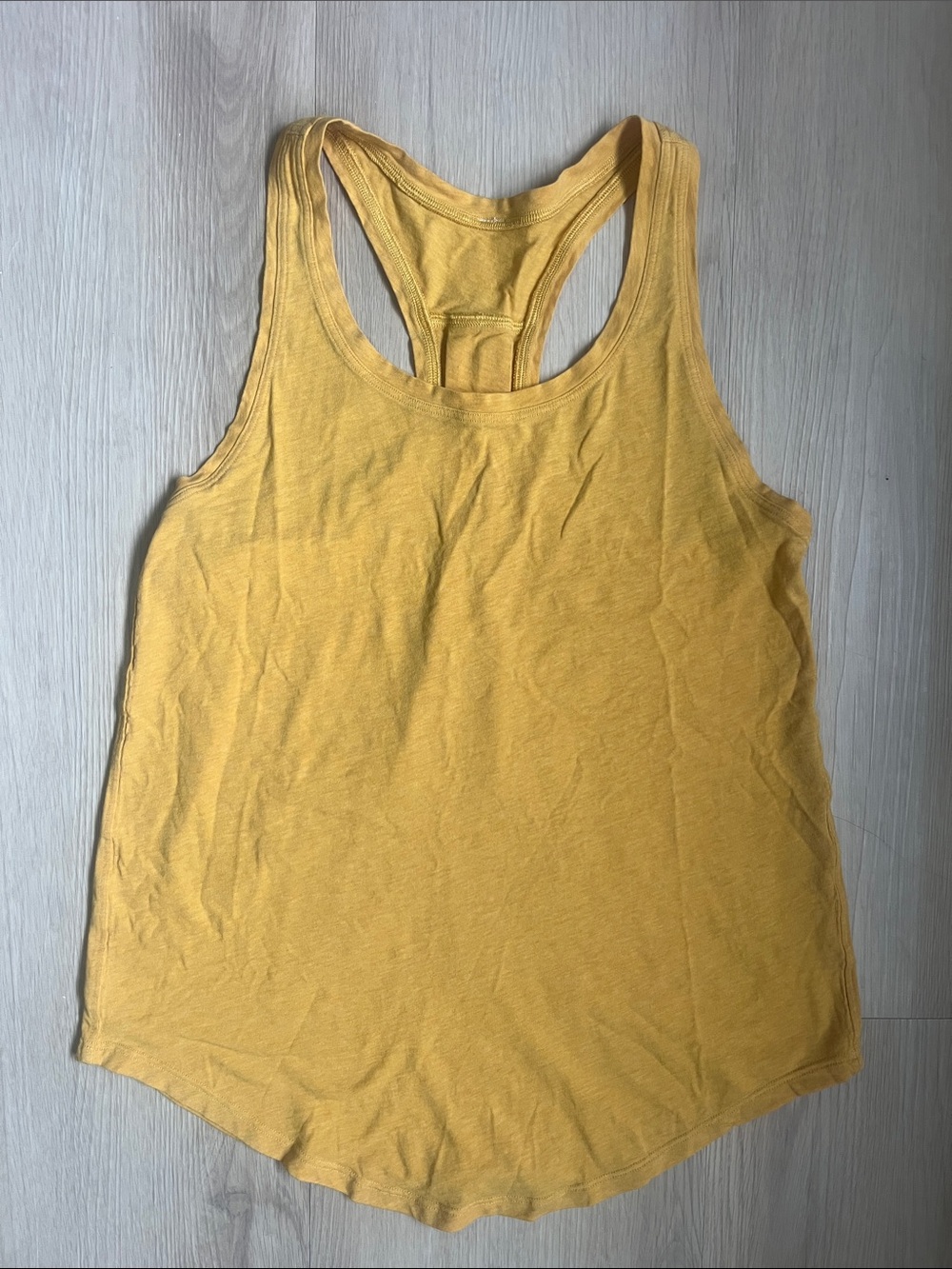Lululemon Love Tank Pleated Women’s Heathered Honey Lemon Racerback